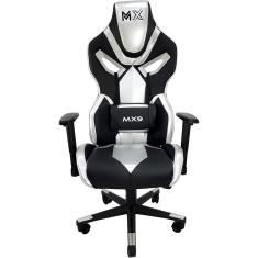 Cadeira Gamer MX9 Giratoria Preto/Prata - mymax