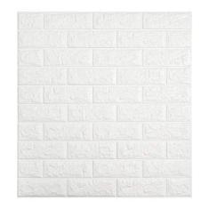 Painel 3D Tijolo Branco Auto Adesivo 70 x 76