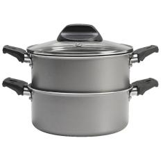 Cozi Vapor Brinox Panela A Vapor Pro-Flon Vaporeira Caçarola Cinza