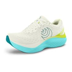Topo Athletic Tênis masculino leve e confortável de 5 mm Drop Atmos Road Running Tênis esportivo para corrida na estrada, Verde/azul-petróleo, 42