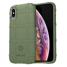 Capas para iPhone XS.Caso básico,Botão de pressão flexível / 360 ° Proteção completa,Escudo Rugged