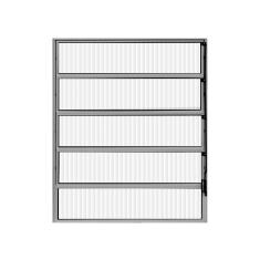 Vitro Basculante Alumínio Brilhante 80 (A) x 1.00 (L) - Hale