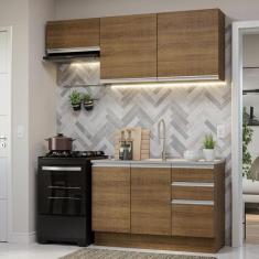 Armário de Cozinha Compacta 180cm Rustic Glamy Madesa 09, Rustic