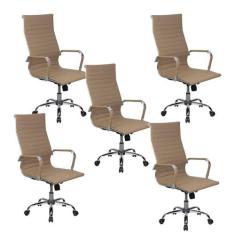 Cadeira de Escritório Moob Boston Presidente Giratória Com Função Rela