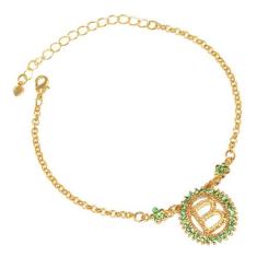 Pulseira Simples Inicial Lembrancinha Folheado Ouro 18k - Milena Folhe