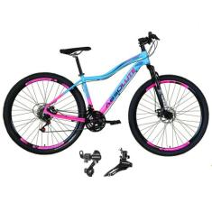 Bicicleta aro 29 Absolute Hera Alumínio 21 Marchas Câmbios Shimano Fre