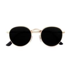 Óculos De Sol Uva Round Preto Malibu - Palas Eyewear