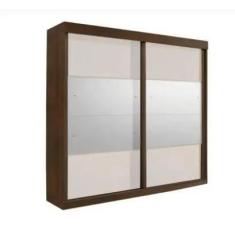 Guarda roupa casal trancoso 2 portas de correr  6 gavetas 4 espelhos c