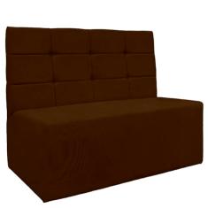 Sofá Canto Alemão Veludo - Montanaris Decor (Marrom)