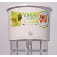 Vaso Auto Irrigável N 04 - Grande - Raiz, Branca