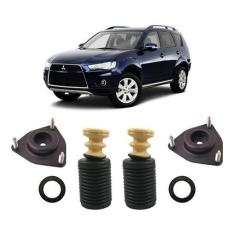 2 Kit Batente Coxim Dianteiro Outlander 2007 2008 2009 2010