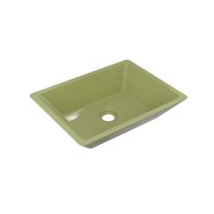 Cuba de Apoio RT45 Retangular 44,5X35cm Colorida - Compace Decor, Verd