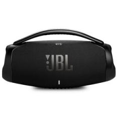Caixa De Som Bluetooth JBL Boombox 3 Wifi Preta Até 24h de Reprodução À Prova d'água 136W