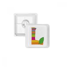 OFFbb l do alfabeto de frutas de laranja bonito em modelo pbt nomes de teclas de teclado mecânico branco OEM não marcado imprimir