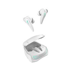 Bright, Fone TWS Gamer Pro Bluetooth: 5.3, Cor Branco, Com Tecnologia de Cancelamento Ativo de Ruído, Possui Controle de Volume e Atendimento de Chamada, Resistente a Suor e a Água, Duradouro