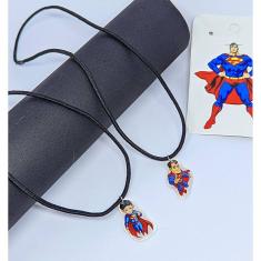 Kit Colar Infantil Menina Menino Duplo Amizades Colares Best Friend com Pingente Super Heróis Frozen Stitch Lembrancinha