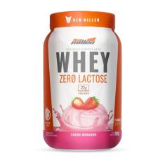 Whey Zero Lactose - 900g Morango - New Millen