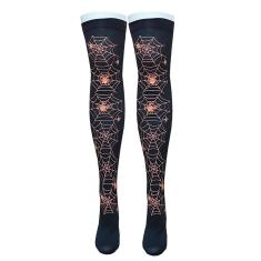 Meia 7/8 Longa Adulto Festa Fantasia Halloween Cosplay: Modelo Teia de Aranha Laranja