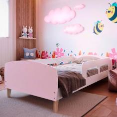 Cama Infantil Jardim Rosa - Movelbras, Rosa, Moderno