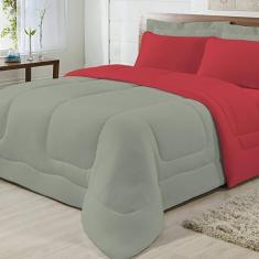 Edredom Dupla Face 100% Algodão Malha Solteiro Gran Moratta 01 Peça - 
