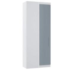 Guarda Roupa de Canto Reto Modulado 90cm 1 Porta Alpes Luciane Móveis