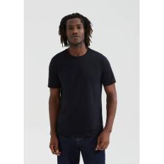 Camiseta Básica Masculina Manga Curta Em Algodão Pima - HERING, XG, Pr