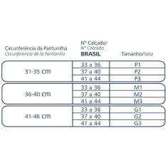 Polaina Elastica para corrida Pulse Road 510 Branca Sigvaris