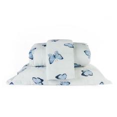 Kit Cobre Leito Cama Casal King 3 Peças Essencialle Algodão 160 Fios E