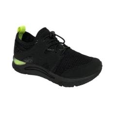 Tênis Klin Infantil New Sport 480020 Preto/Verde Neon-Unissex