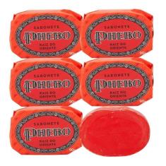 Kit 5 Sabonete Phebo Granado Raiz do Oriente Glicerina Vegetal Natural