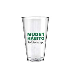 2 Copos Big Drink Personalizados Eco Mude um Hábito
