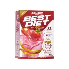 Best Diet  - 350g Milk Shake Morango - Atlhetica Nutrtion