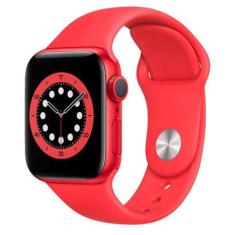 Apple Watch Series 6 Vermelho, 40Mm, Gps, Com Pulseira Esportiva Vermelha