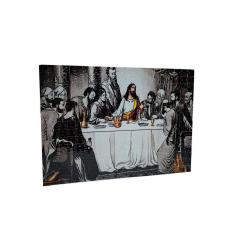 Quebra-cabeça Santa Ceia 300 peças Tons de Cinza MDF