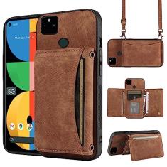 Capa de telefone para Google Pixel 5a 5G capa carteira com alça de ombro transversal e suporte de cartão de crédito de couro bolso fino acessórios para celular Pixel5a5G Pixel5a a5 G5 Pixle 5a5G 2021