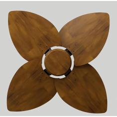 Ventilador de Teto Com Controle Remoto Natuvent Dahlia No Light 4 Pás Madeira Imbuia (220, Volts)