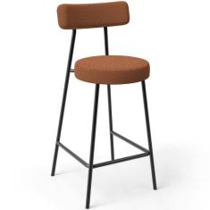 Banqueta Baixa Para Cozinha Sala De Jantar Bar Bancada Milão L02 Boucl