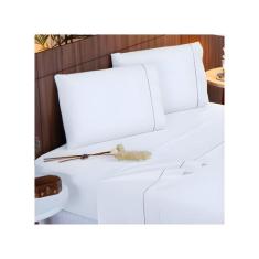 Jogo de Lençol King 4 Peças 400 Fios Ponto Palito com Elástico Cama Bo