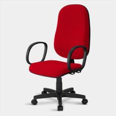 Cadeira Presidente Turim Giratória 3385 C/br 0097 - ARAZZI, Vermelho