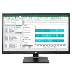 Monitor LG B2B - Tela IPS de 24", Full HD, USB, HDMI, DisplayPort, VGA, ajuste de altura, inclinação e pivotagem - 24BN650U - 24BN650U-B
