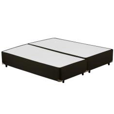 Cama Box Bipartido KING SIZE Corano Preto Universal - 193x203 - Cosmop