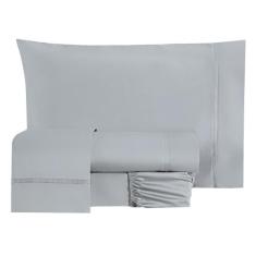 Jogo Cama Lençol Essencial King Micropercal 200 Fios 4 Peças - Casa Sc