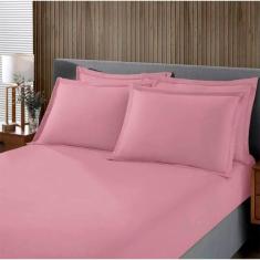 Jogo De Cama Buettner Casal Malha Liso 3 Peças Image Rose