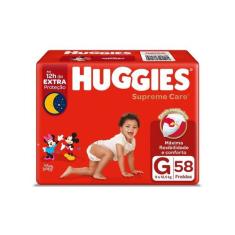 Fralda Huggies Supreme Care G 58 Unidades