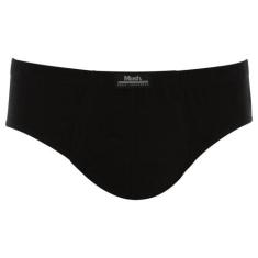 Cueca Slip Mash Masculina Lisa Algodão, Preto, Xxgg