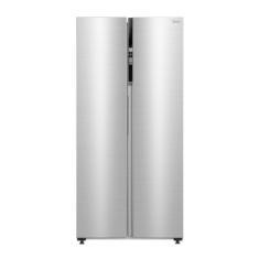 Geladeira Side by Side Midea 442L Inverter Frost Free MD-RS598 Inox 220V com App e Freezer 176L