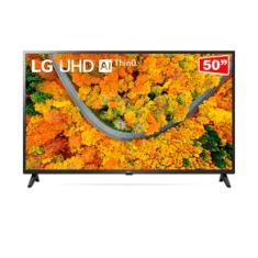 Smart TV LG 50" 4K UHD 50UP7550, WiFi, Bluetooth, HDR, Inteligência Artificial ThinQ, Google e Alexa | Preto 66859