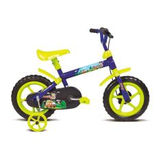 Bicicleta Infantil Aro 12 Jack Azul E Verde 10445 Verden