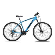 Bicicleta Aro 29 KSW XLT Altus 24v e Trava Azul com Preto 15