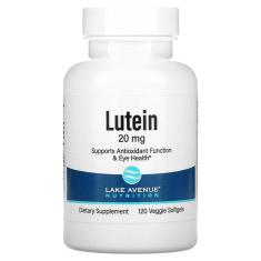 Luteina 20mg Zeaxantina 120 Softgels - Lake Avenue Nutrition